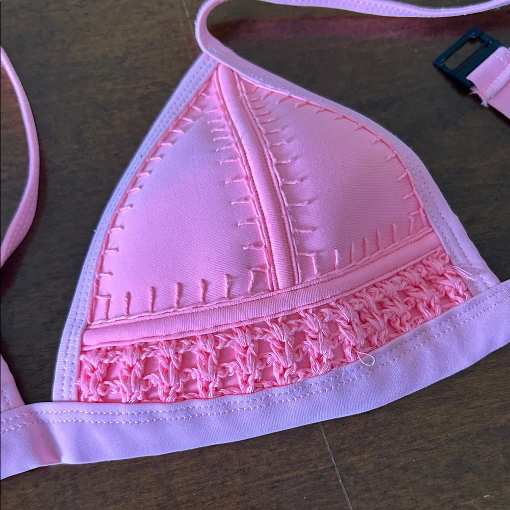 Triangl swimwear Pink Triangle Bikini Top - Picture 5 of 5